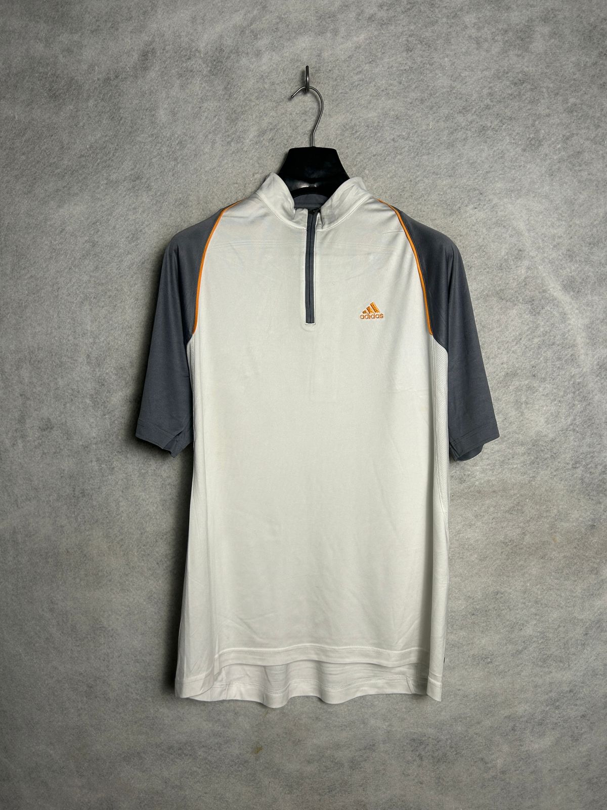 Adidas Half Zip Mock Neck White - Large