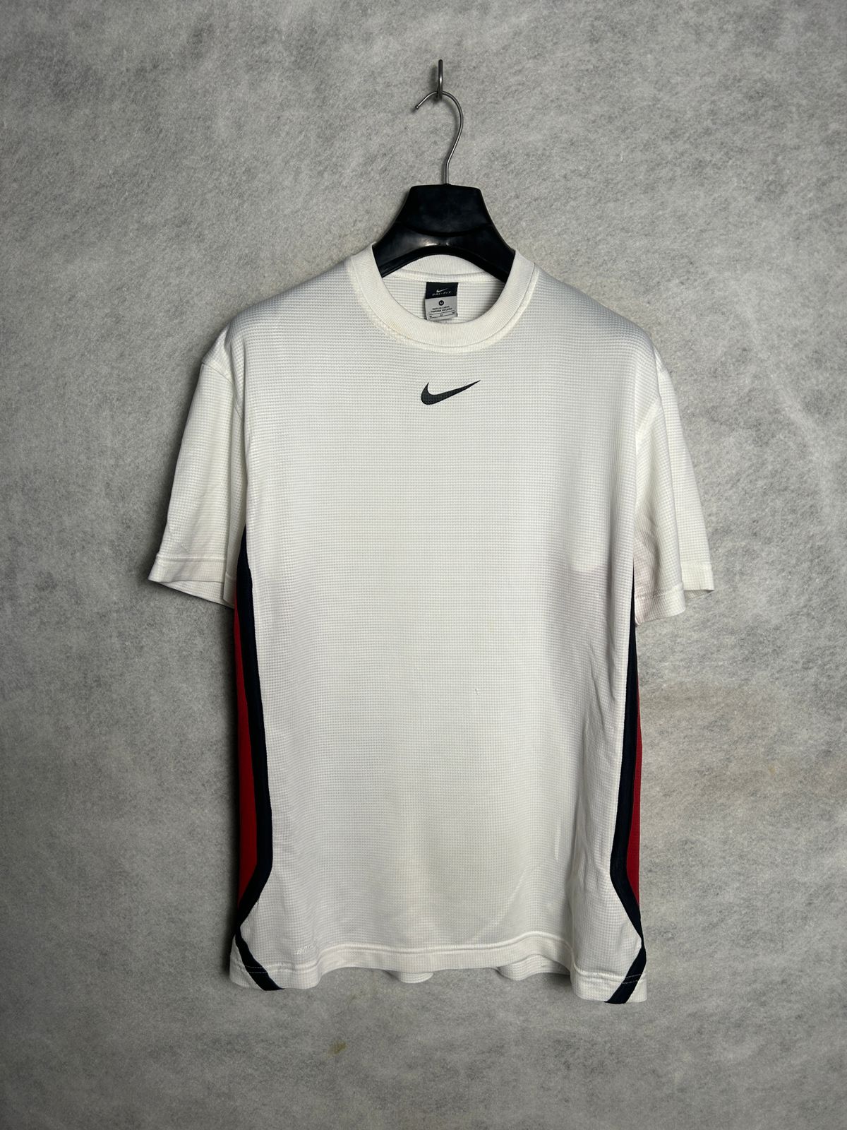 Nike Dri Fit White Round Neck - Medium