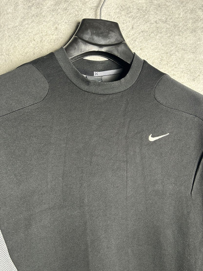 Nike Dri Fit Black Round Neck - Large