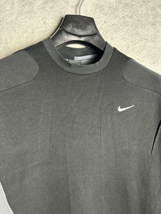 Nike Dri Fit Black Round Neck - Large