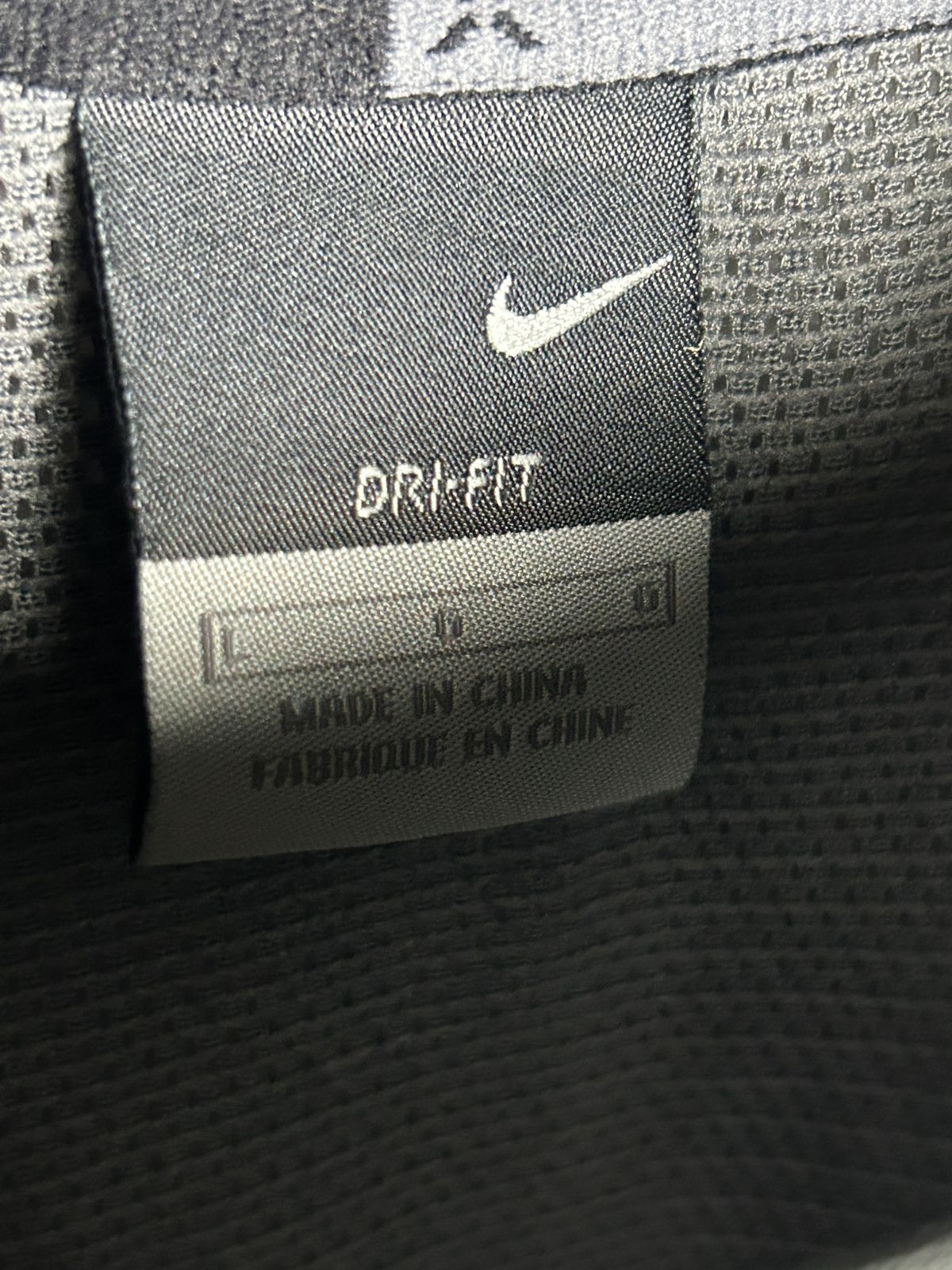 Nike Dri Fit Black Round Neck - Large