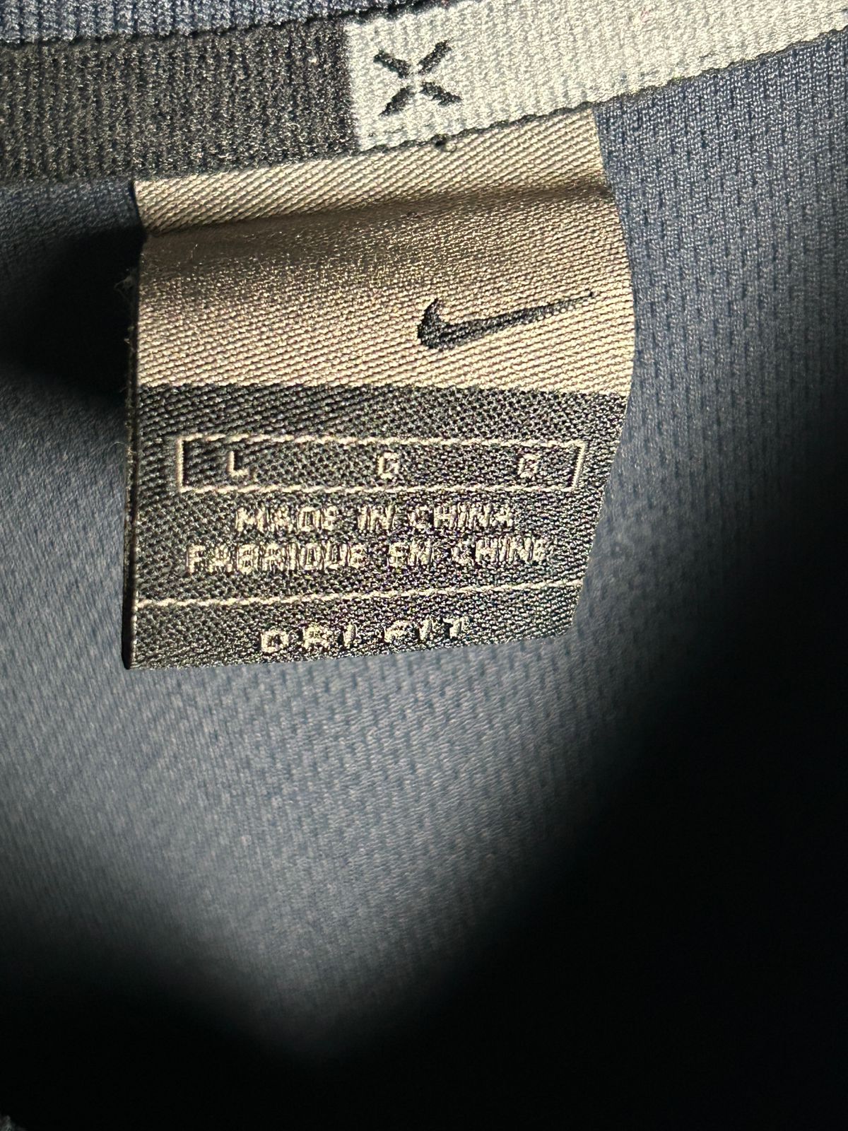Nike Dri Fit Blue V Neck - Large