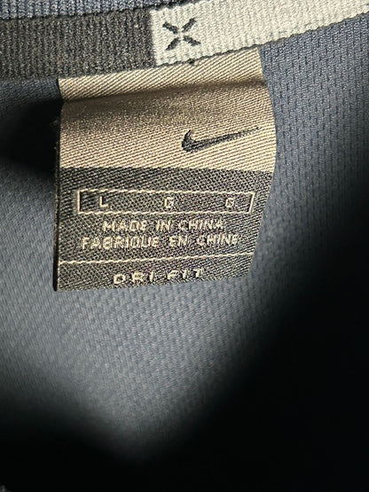 Nike Dri Fit Blue V Neck - Large