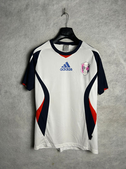 Adidas White Round Neck - Large