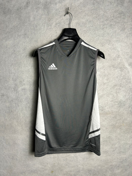 Adidas Grey V Neck - Medium
