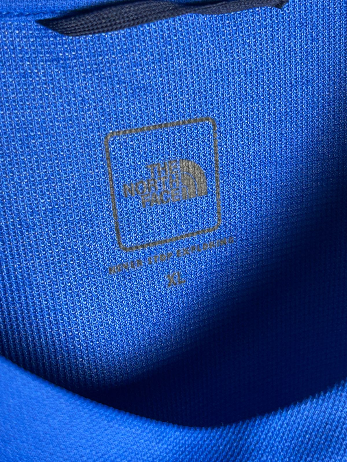 The North Face Big Logo Blue Round Neck - XL