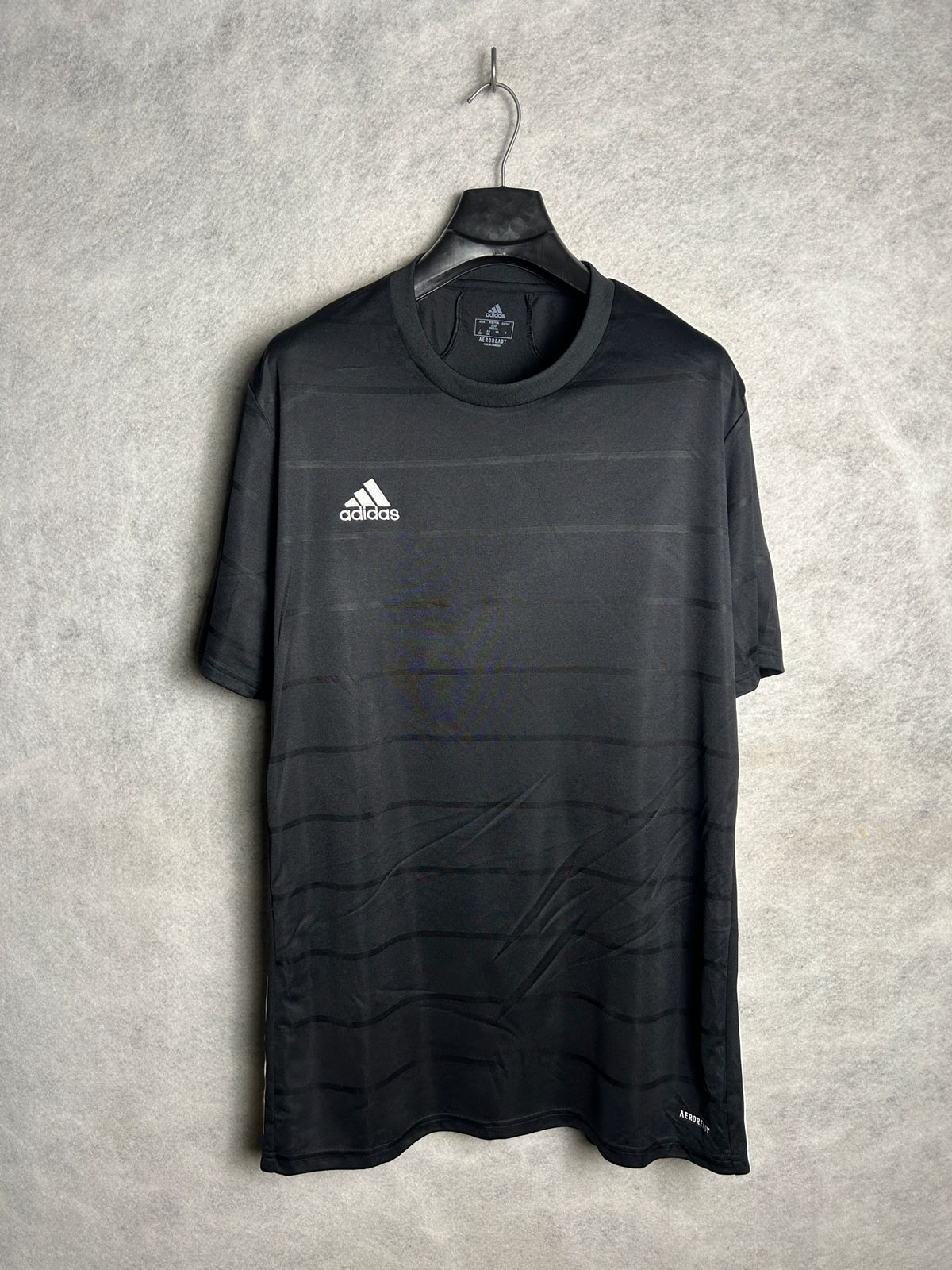 Adidas Aeroready Black Round Neck - Large