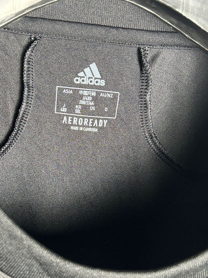 Adidas Aeroready Black Round Neck - Large
