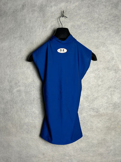 Under Armour Blue Mock Neck - Large