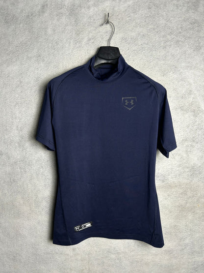 Under Armour Blue Mock Neck - XL