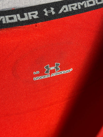 Under Armour Red Full Sleeves Round Neck - LG