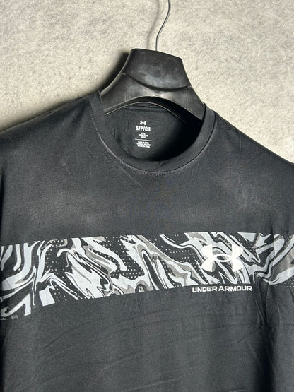 Under Armour Big Logo Black Round Neck - Small