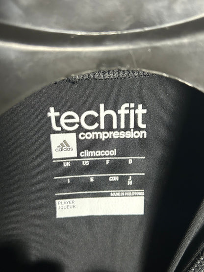 Adidas Techfit Black Round Neck - Medium