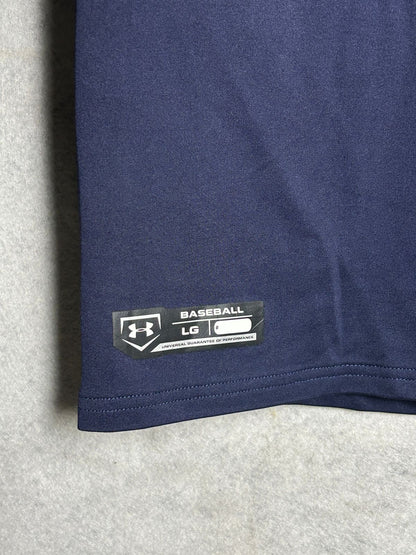 Under Armour Blue Mock Neck Full Sleeves - LG