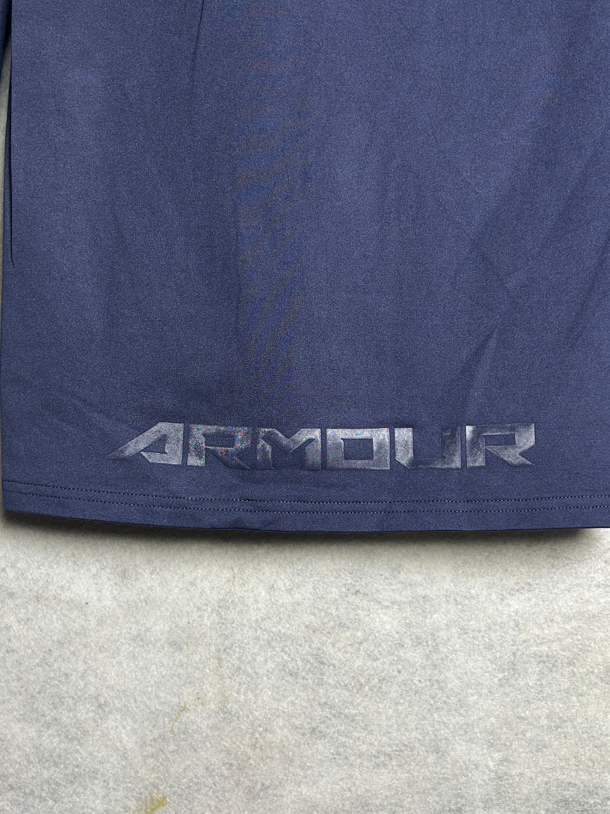 Under Armour Blue Mock Neck Full Sleeves - LG