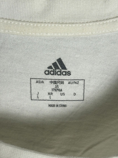 Adidas White Round Neck - Large
