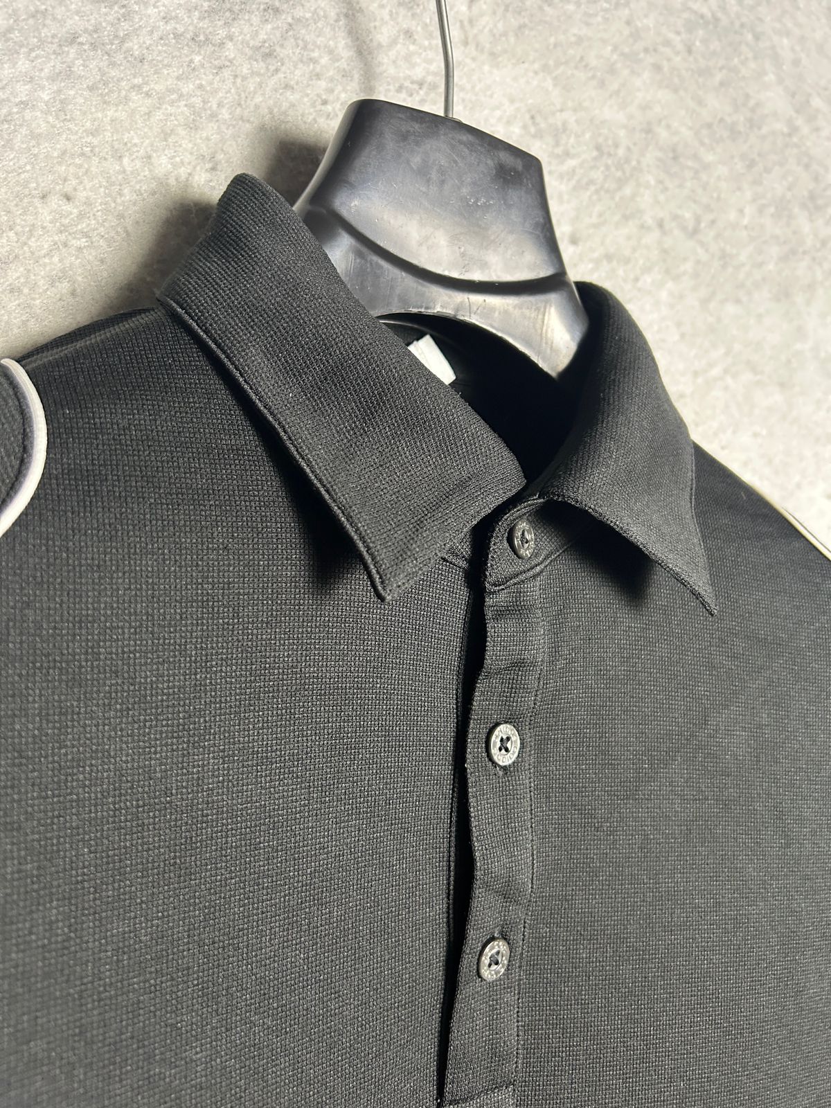 Adidas Golf Black Full Sleeves Polo - L/G