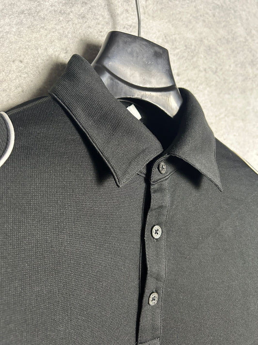 Adidas Golf Black Full Sleeves Polo - L/G