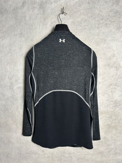 Under Armour Heat Gear Black Full Sleeves Round Neck - Medium