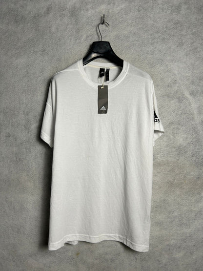 Adidas White Round Neck - Large