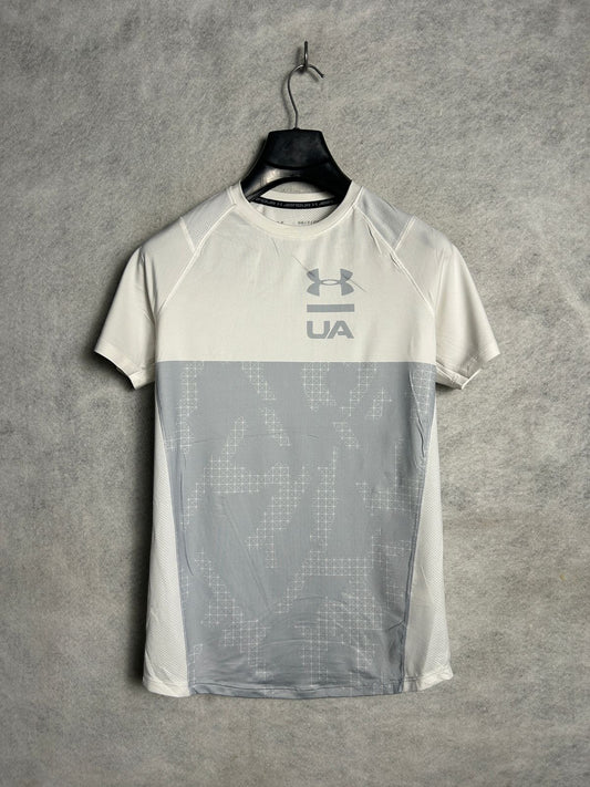 Under Armour The MK 1 Tee White Round Neck - Small