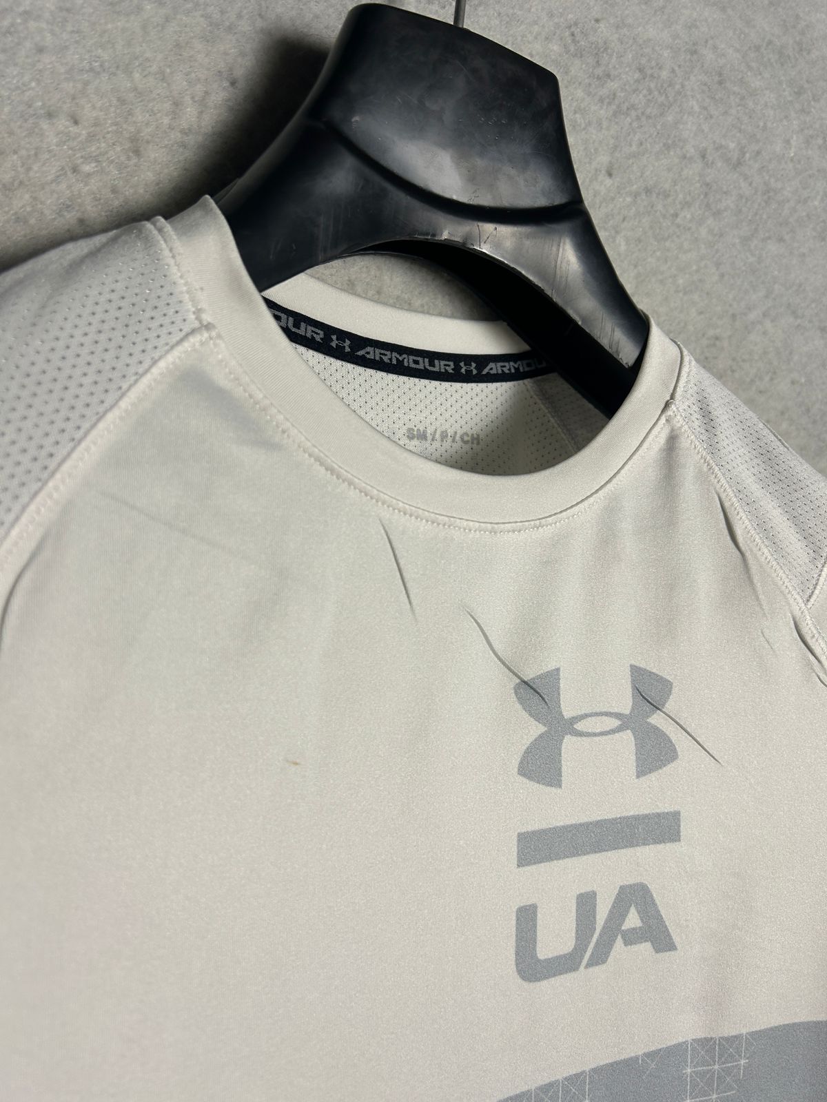 Under Armour The MK 1 Tee White Round Neck - Small