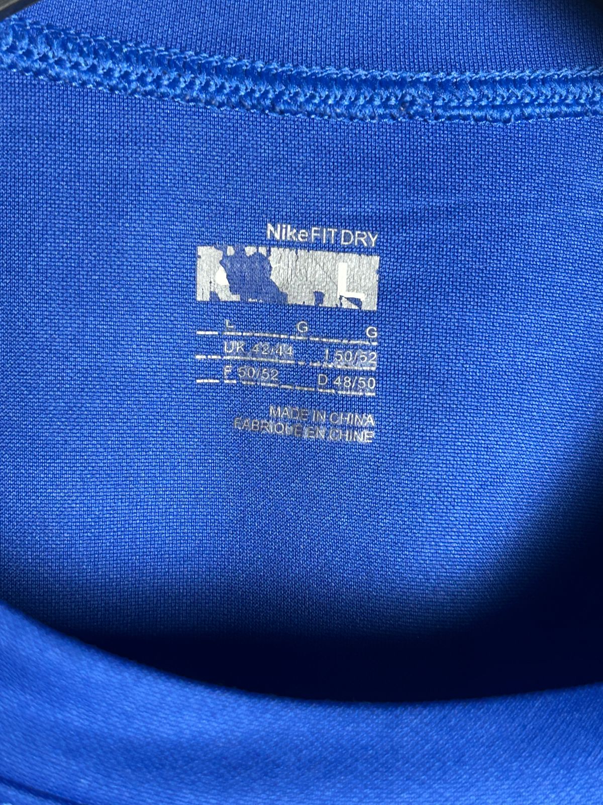 Nike Fit Dry Blue Round Neck - Large