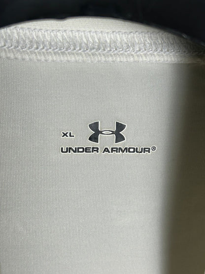 Under Armour Mock Neck White Big Logo - XL