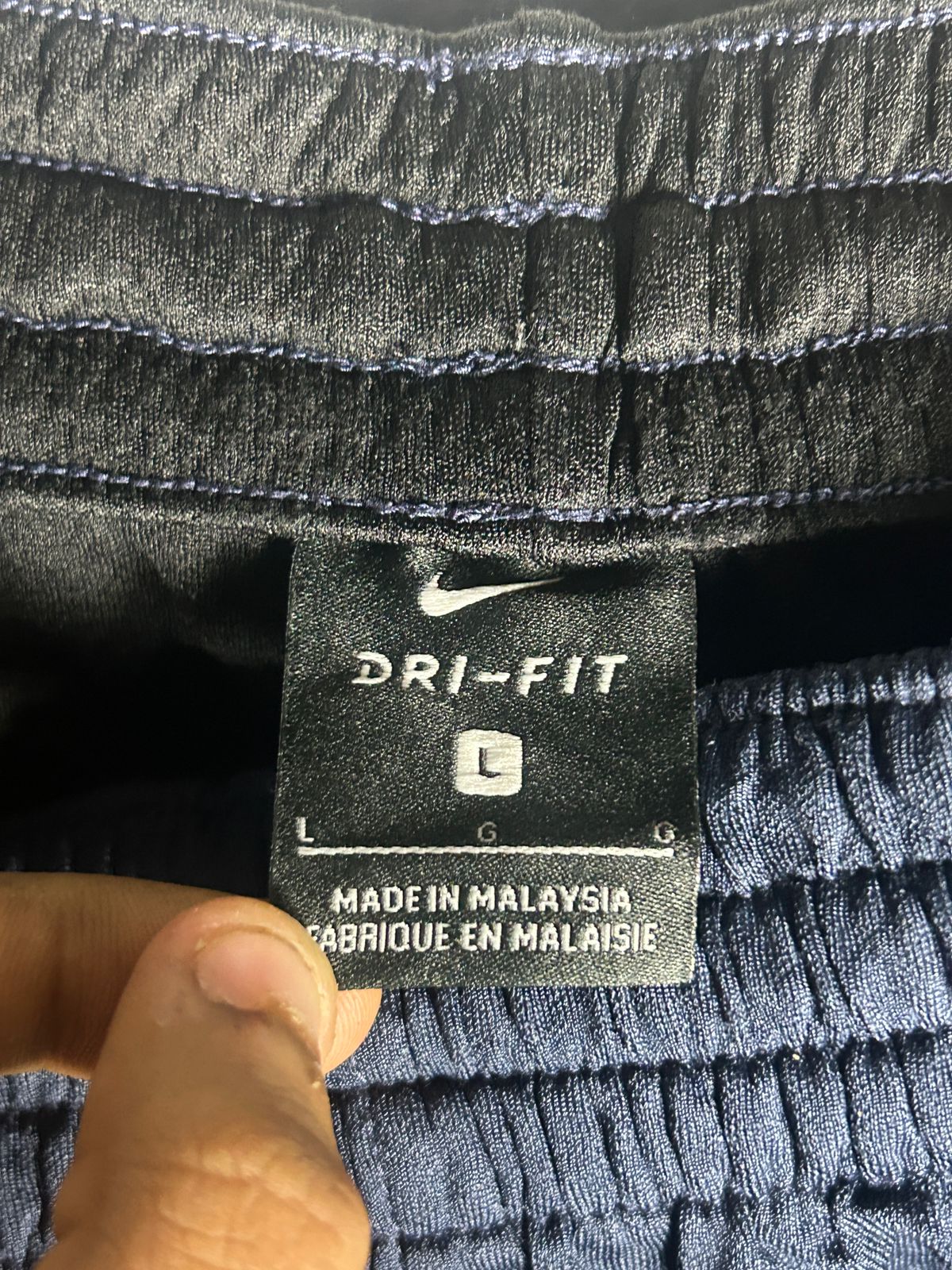 Nike Dri Fit Blue And Black - Large