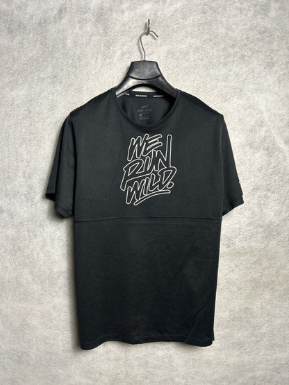 Nike Dri Fit Big Logo We Run Wild Round Neck - Large