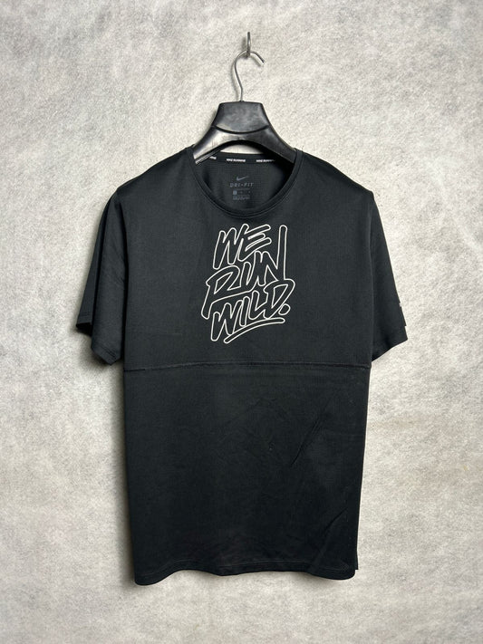 Nike Dri Fit Big Logo We Run Wild Round Neck - Large