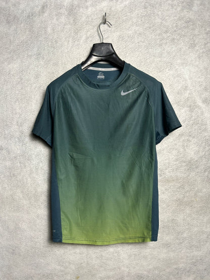 Nike Dri Fit Green Round Neck - Small