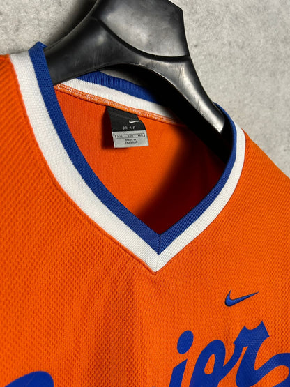 Nike Dri Fit Senior 26 Big Logo Orange V Neck - 2XL
