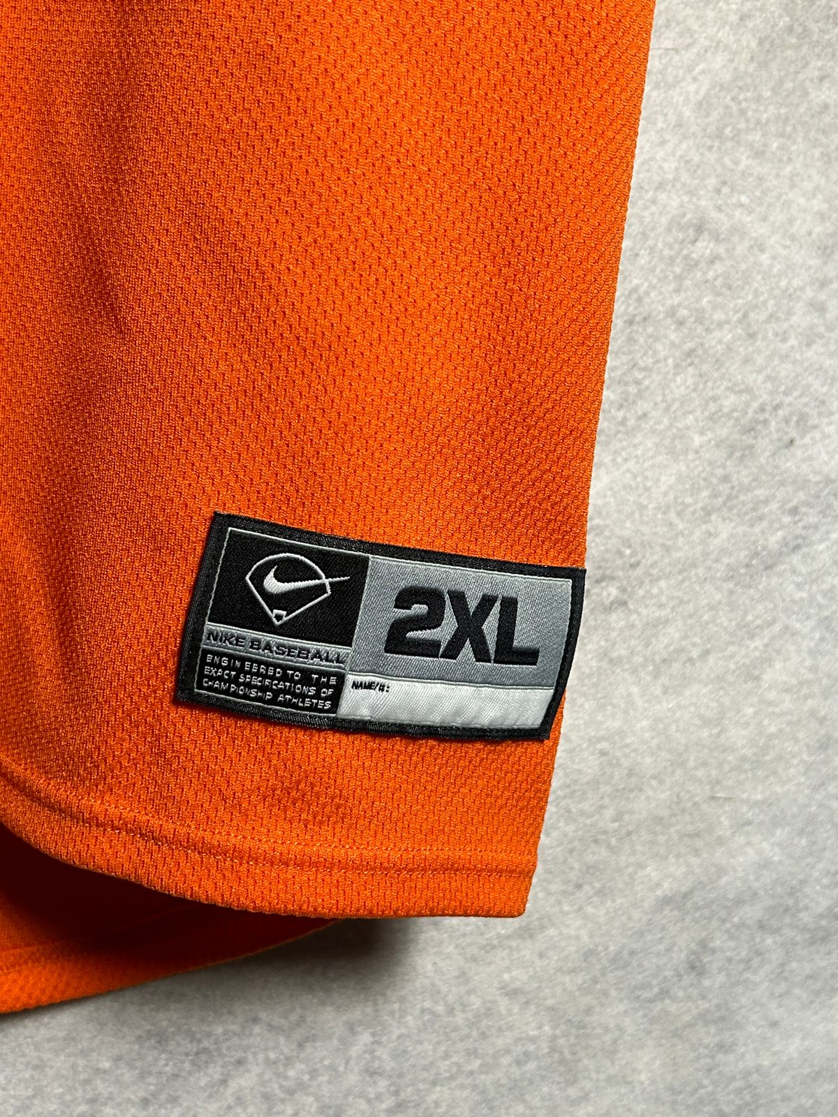 Nike Dri Fit Senior 26 Big Logo Orange V Neck - 2XL