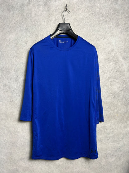 Under Armour Heat Gear Blue Round Neck - XL