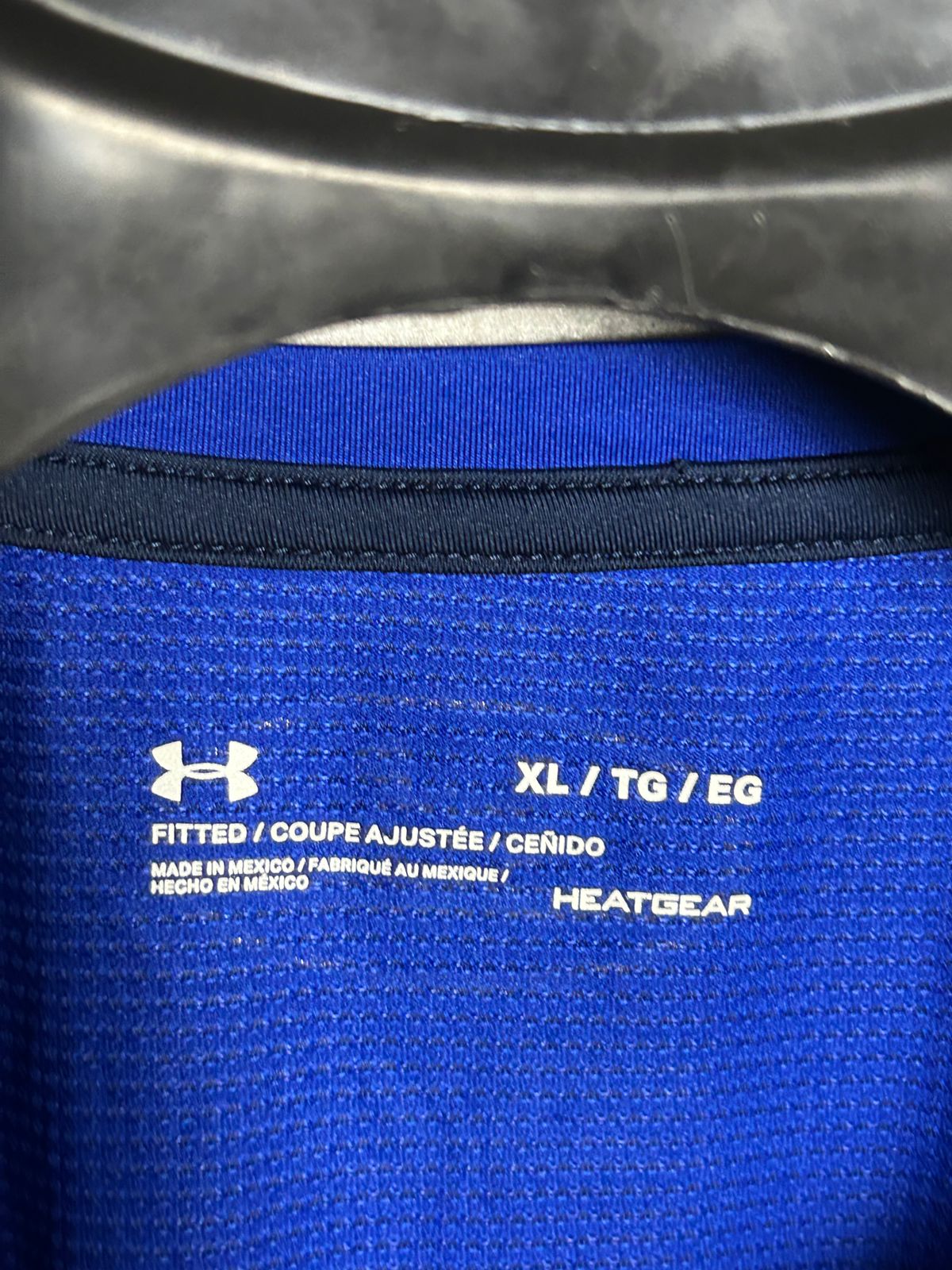 Under Armour Heat Gear Blue Round Neck - XL