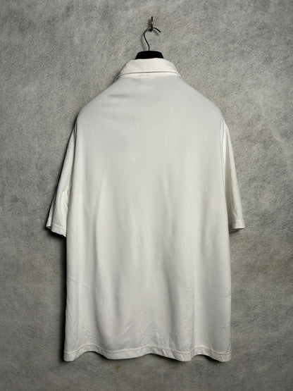 Nike IUP Dri Fit White Polo - Large