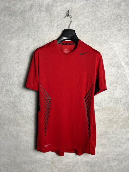 Nike Dri Fit Red Round Neck - Medium