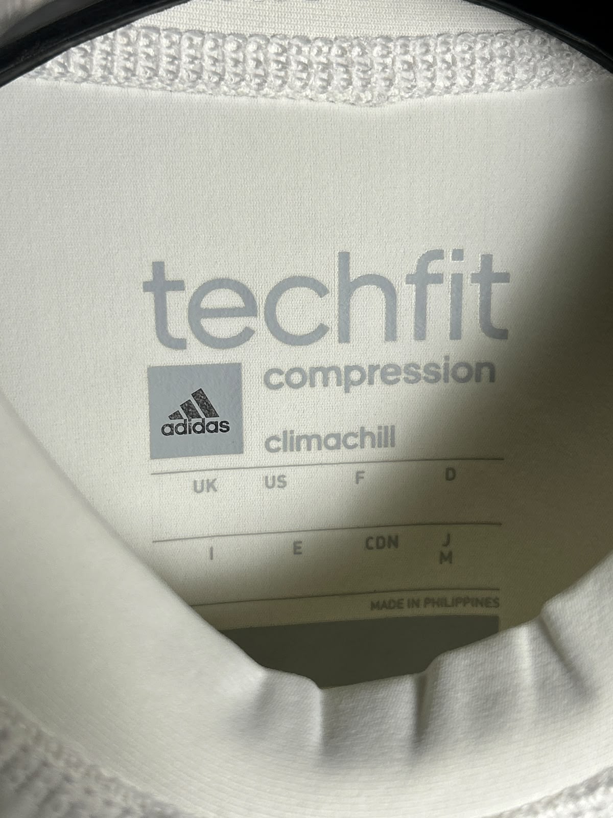 Adidas Climachill Techfit White Round Neck - Medium