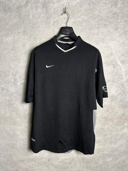 Nike Dri Fit Black V Neck - Large