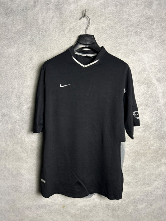 Nike Dri Fit Black V Neck - Large