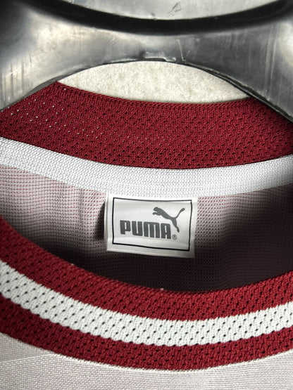 Puma Red And White Round Neck - XL