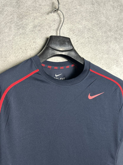 Nike Dri Fit Blue Round Neck - Small