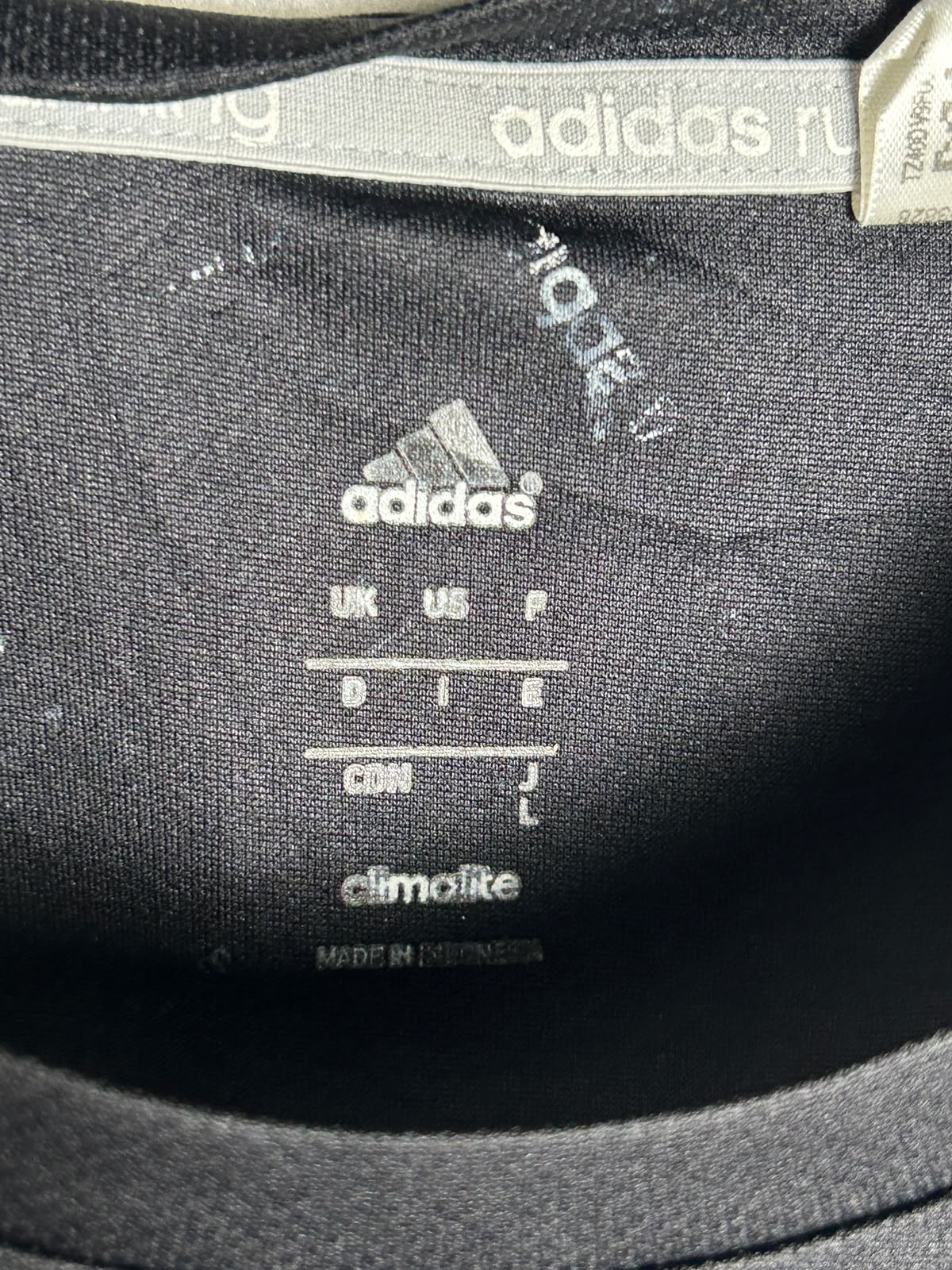 Adidas Climalite Black Round Neck - Large