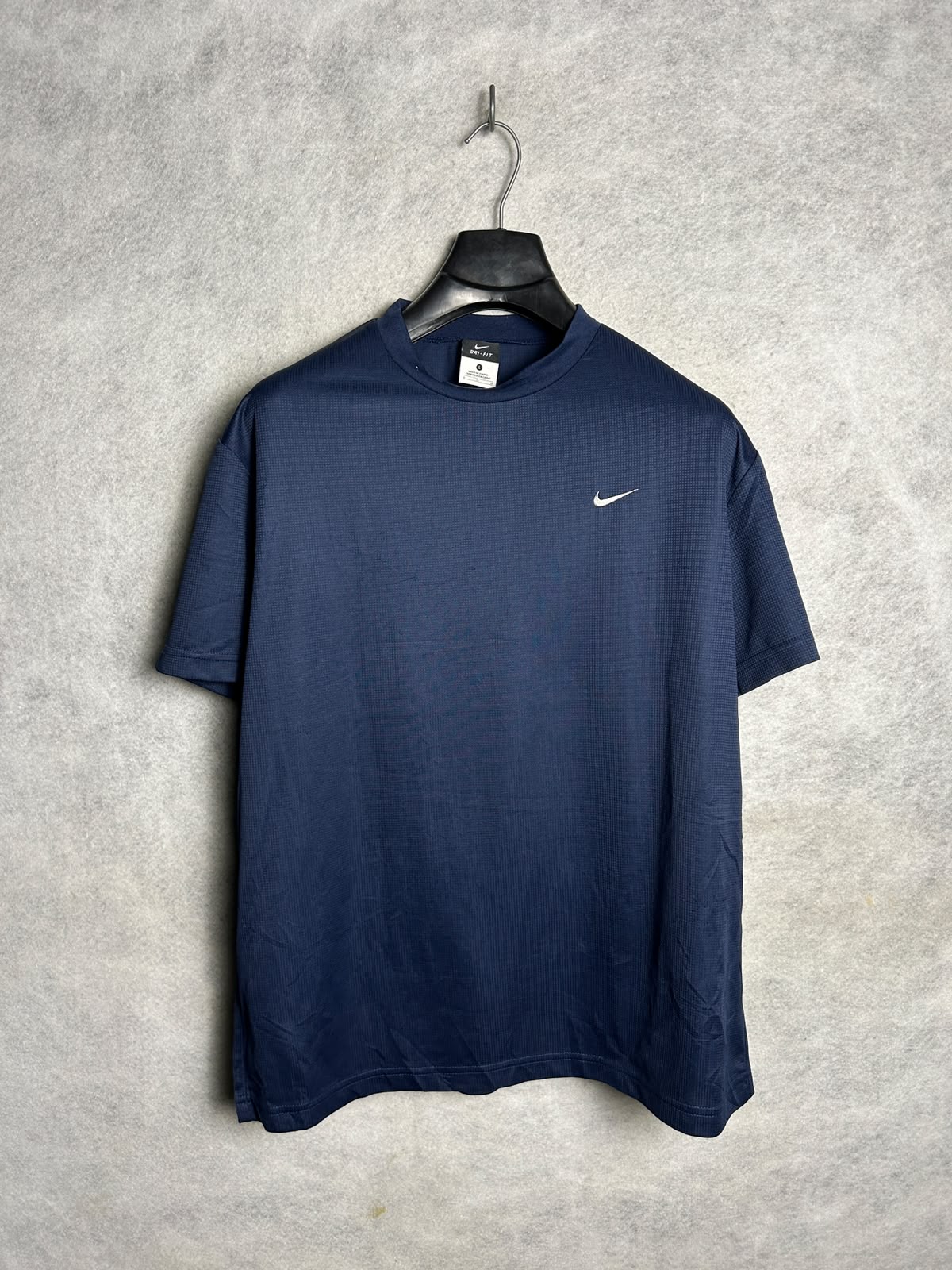 Nike Dri Fit Blue Round Neck - Large