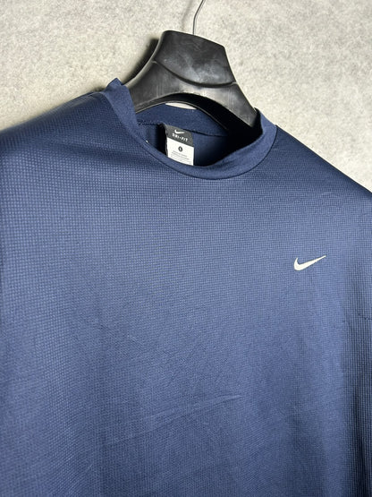 Nike Dri Fit Blue Round Neck - Large
