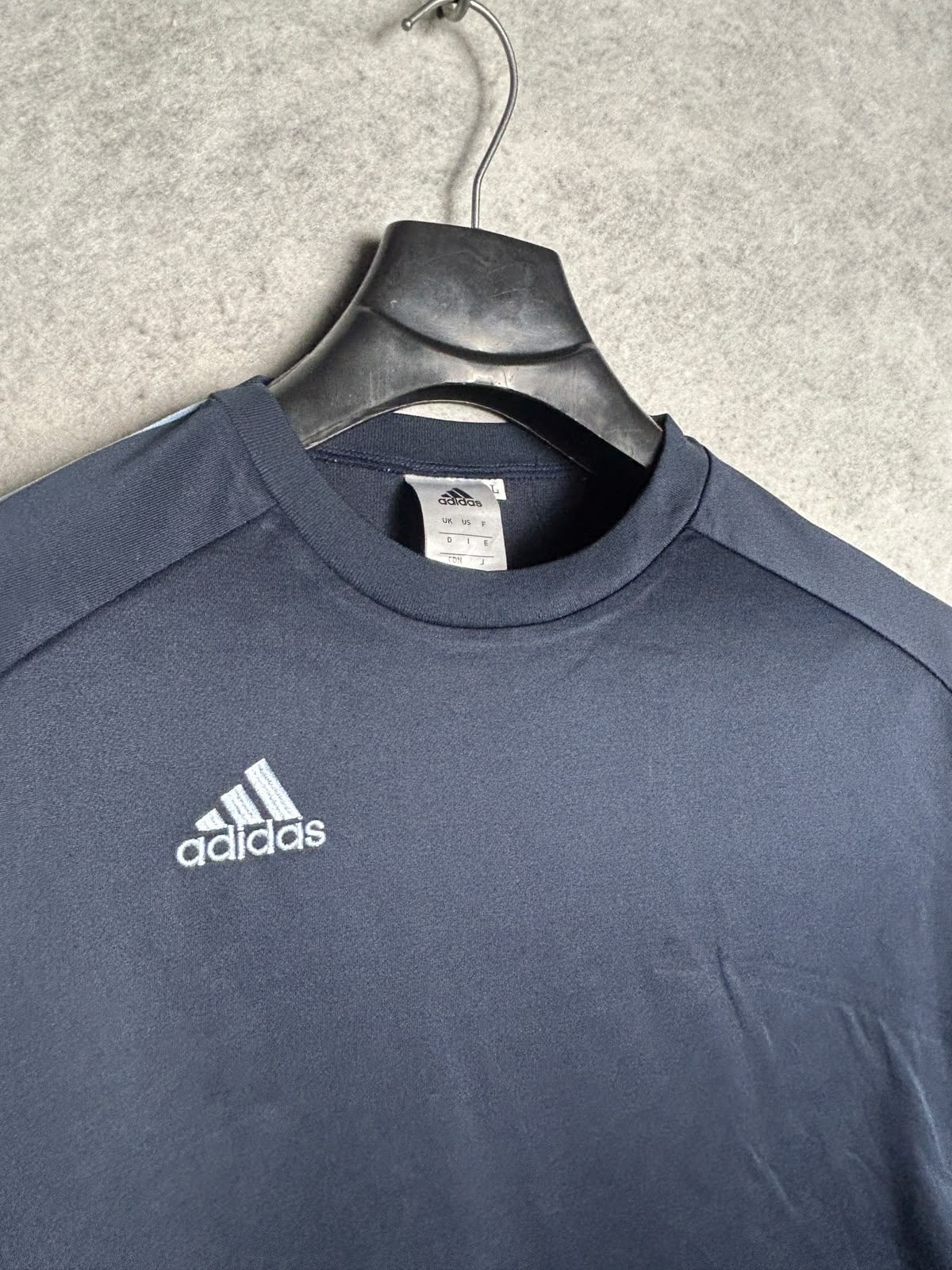 Adidas Blue Round Neck - Large