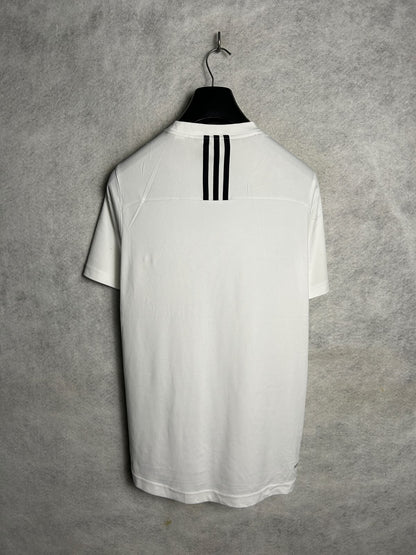 Adidas Big Logo White Round Neck - Medium