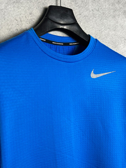 Nike Dri Fit Blue Round Neck Full Sleeves - Medium