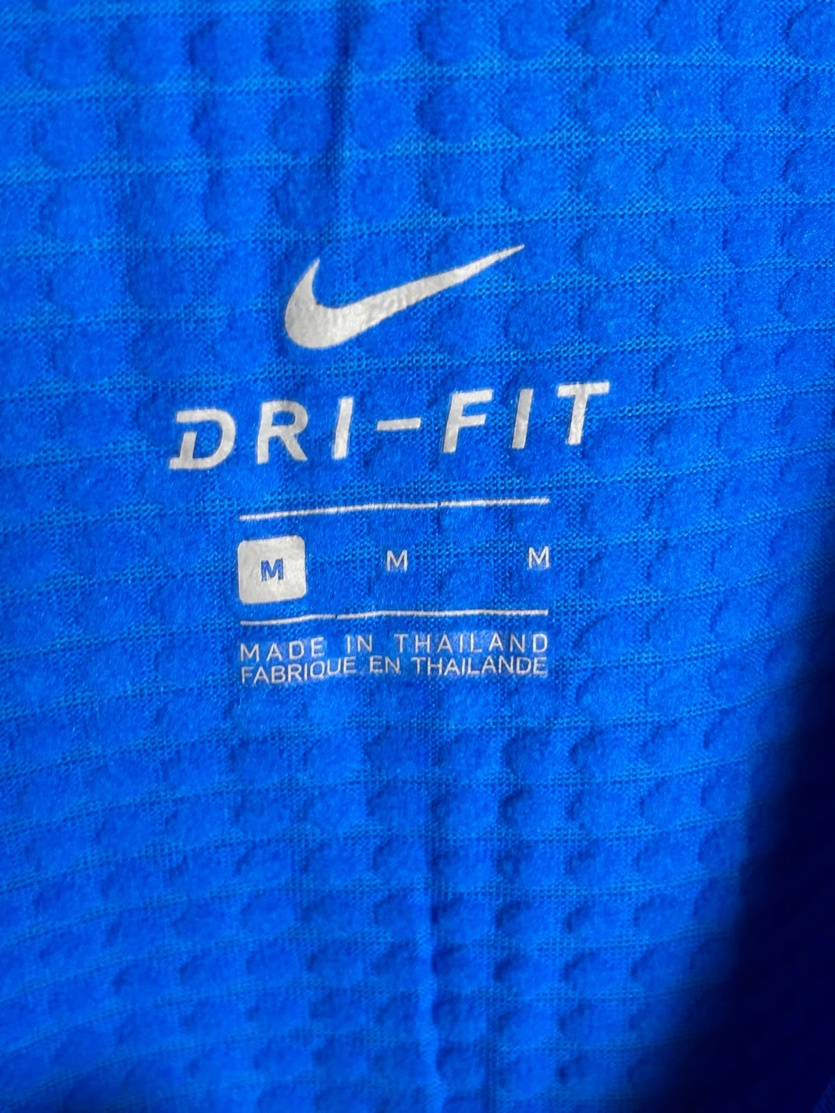 Nike Dri Fit Blue Round Neck Full Sleeves - Medium